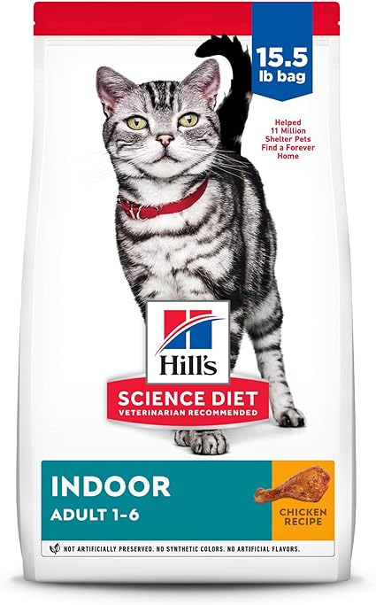 Hill's Science Diet, Alimento para Gato Adulto Indoor, Seco (bulto) 7kg